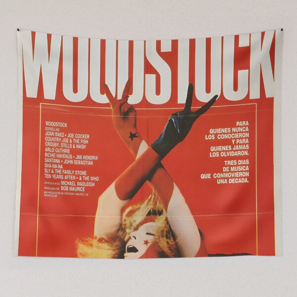 Item preview, Woodstock Original Custom Vintage Music Poster Wall Art designed and sold by Cool Robot Bro..