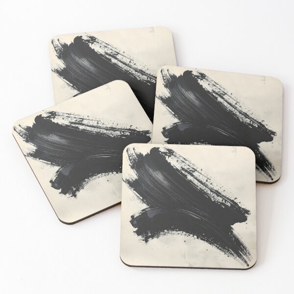 Item preview, Abstract Japanese Enso Brushstroke Ink Painting designed and sold by BetweenForms.