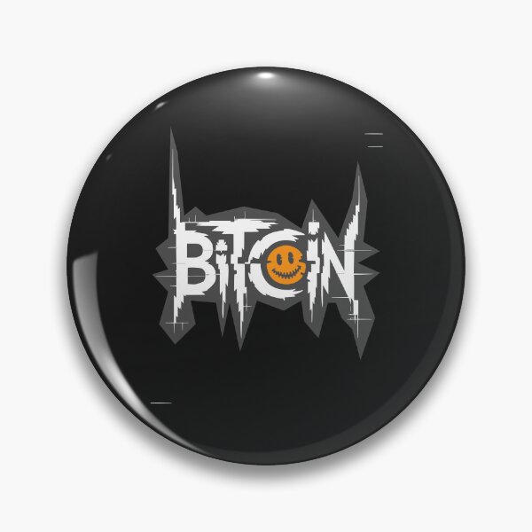 Item preview, Bitcoin Glitch Typography - Smiley Crypto Art designed and sold by cabana.space.
