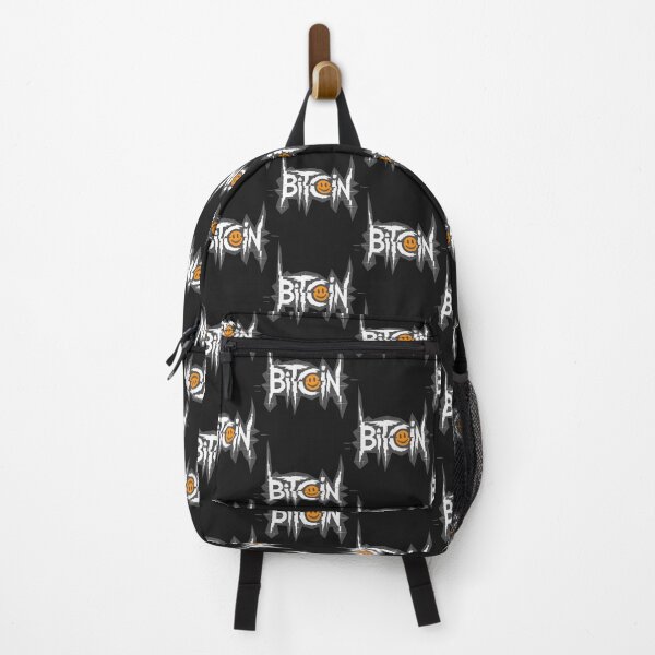 Item preview, Bitcoin Glitch Typography - Smiley Crypto Art designed and sold by cabana.space.