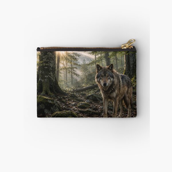 Item preview, Majestic Gray Wolf in Ancient Forest designed and sold by JMDG Studio.