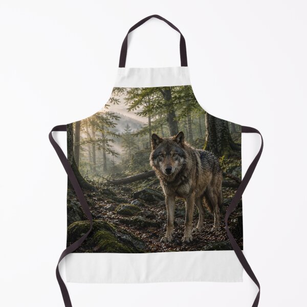 Item preview, Majestic Gray Wolf in Ancient Forest designed and sold by JMDG Studio.