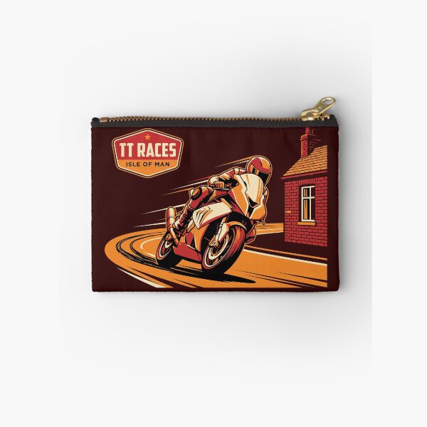 Item preview, Isle of Man TT Races Vintage Motorcycle Superbike Racing Illustration designed and sold by KiwiRider.