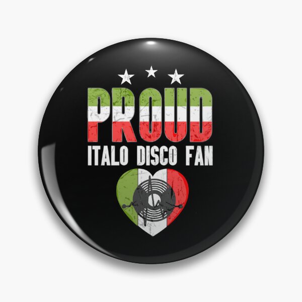 Item preview, Proud Italo Disco Fan Distressed Retro 80s Music Design designed and sold by Graphroad.