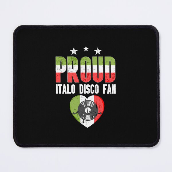 Item preview, Proud Italo Disco Fan Distressed Retro 80s Music Design designed and sold by Graphroad.