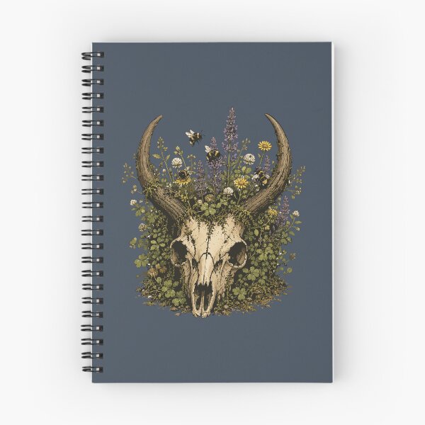 Item preview, Bee Garden Deer Skull Wildflower Nature Illustration designed and sold by SimplePoDesign.