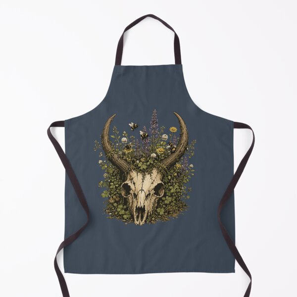 Item preview, Bee Garden Deer Skull Wildflower Nature Illustration designed and sold by SimplePoDesign.