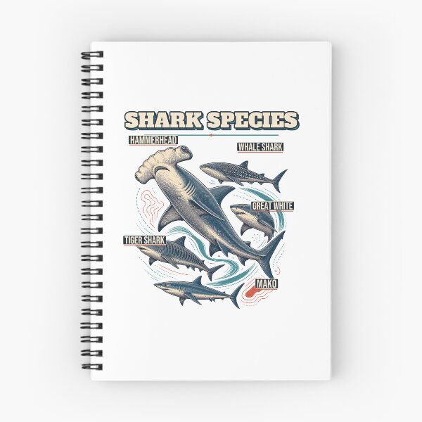 Item preview, Shark Species Shirt Vintage Marine Biology Study designed and sold by Freshloop Studio | Whimsical Vintage Art.