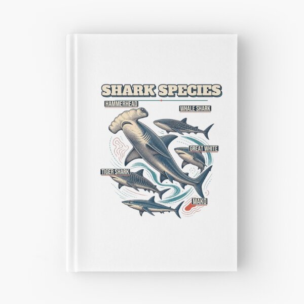 Item preview, Shark Species Shirt Vintage Marine Biology Study designed and sold by Freshloop Studio | Whimsical Vintage Art.