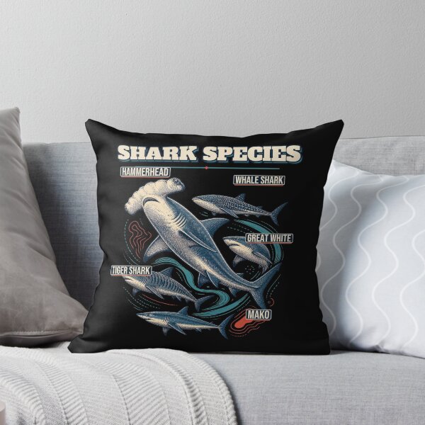 Item preview, Shark Species Shirt Vintage Marine Biology Study designed and sold by Freshloop Studio | Whimsical Vintage Art.