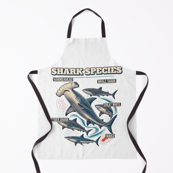 Item preview, Shark Species Shirt Vintage Marine Biology Study designed and sold by Freshloop Studio | Whimsical Vintage Art.