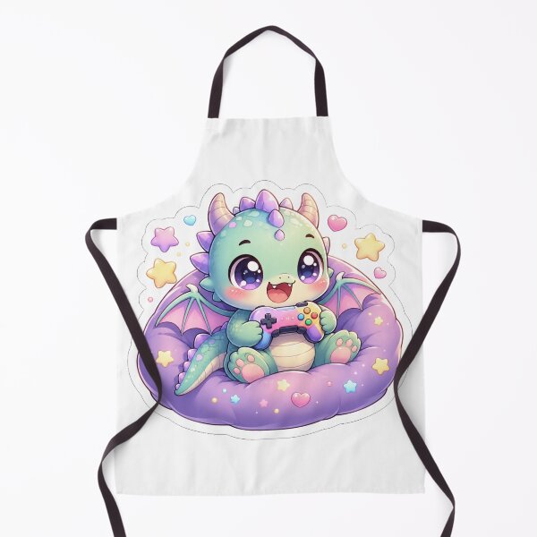 Item preview, Tiny Baby Dragon Gamer Sticker | Cute Kawaii Gaming Dragon | Pastel Controller Sticker designed and sold by Sidra digital art 8277237.