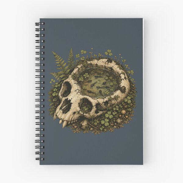 Item preview, Tadpoles in Animal Skull Forest Pond Nature Illustration designed and sold by SimplePoDesign.