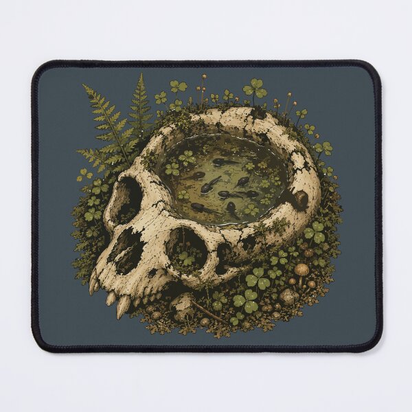 Item preview, Tadpoles in Animal Skull Forest Pond Nature Illustration designed and sold by SimplePoDesign.