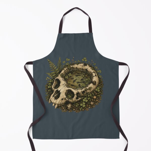 Item preview, Tadpoles in Animal Skull Forest Pond Nature Illustration designed and sold by SimplePoDesign.