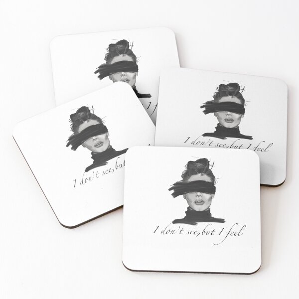 Item preview, I Don't See But I Feel - Abstract Monochrome Woman Portrait designed and sold by IvanaIka.