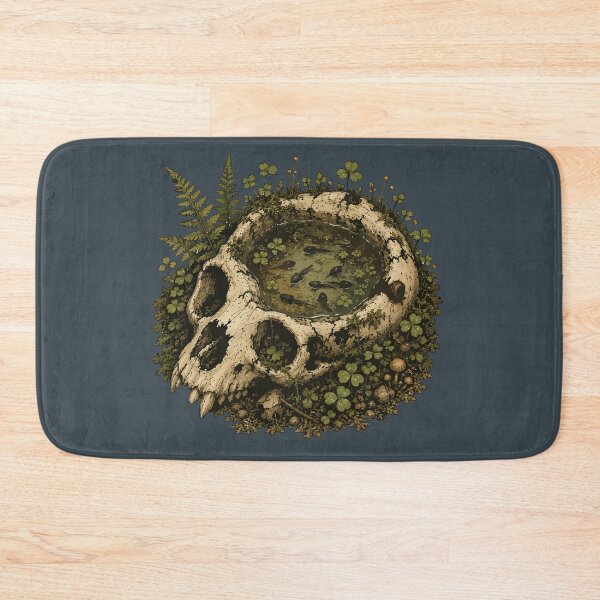Item preview, Tadpoles in Animal Skull Forest Pond Nature Illustration designed and sold by SimplePoDesign.
