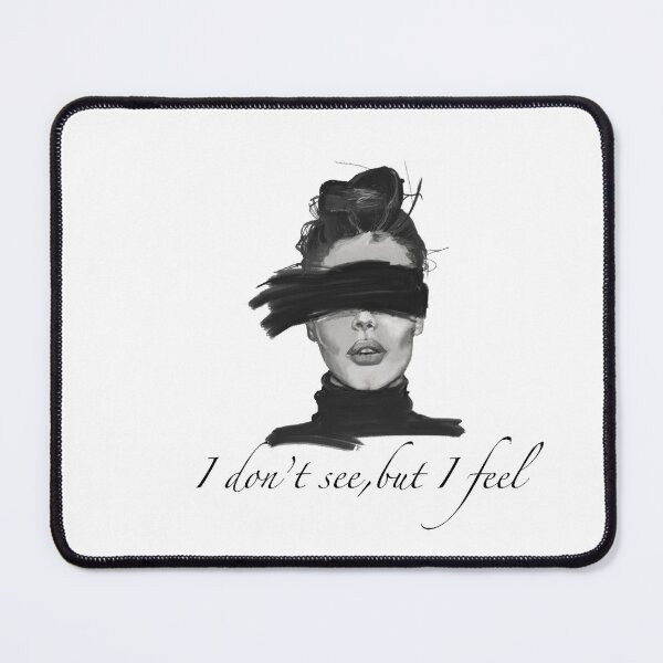 Item preview, I Don't See But I Feel - Abstract Monochrome Woman Portrait designed and sold by IvanaIka.