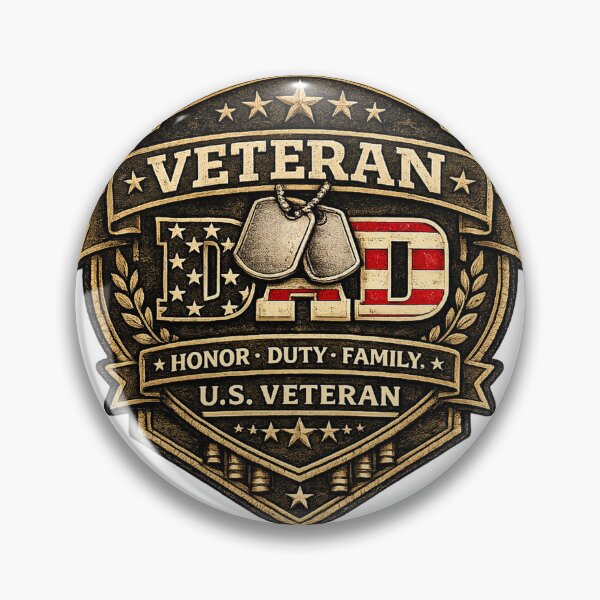 Item preview, Veteran Dad American Flag Honor Duty Family designed and sold by Worn With Honor.