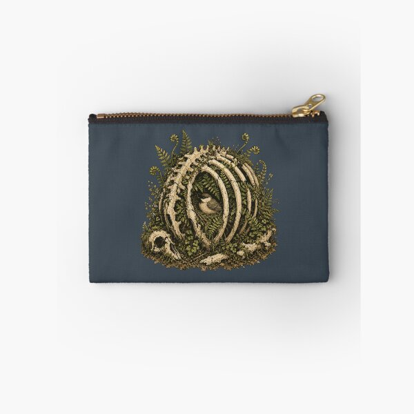 Item preview, Bird Nest Inside Animal Rib Cage Woodland Nature Illustration designed and sold by SimplePoDesign.