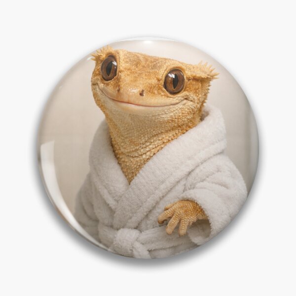 Item preview, Cozy Bathrobe Crested Gecko designed and sold by Sillytoe.