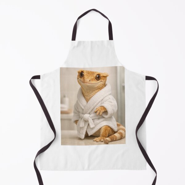 Item preview, Cozy Bathrobe Crested Gecko designed and sold by Sillytoe.