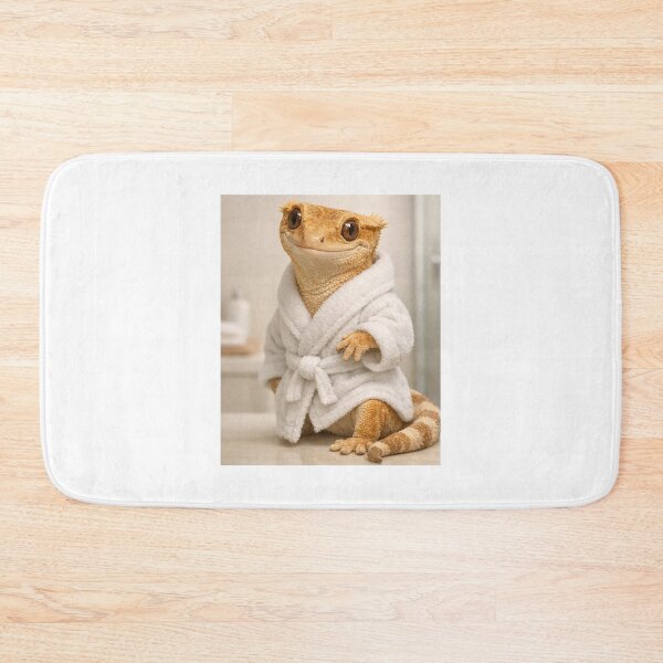 Item preview, Cozy Bathrobe Crested Gecko designed and sold by Sillytoe.