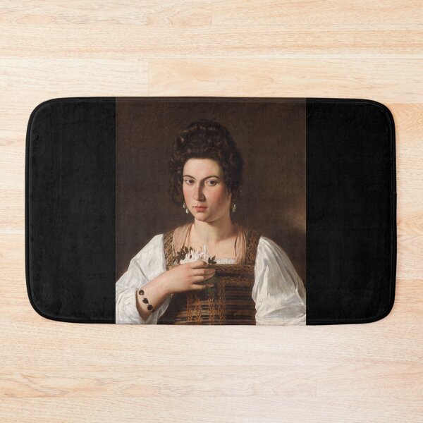 Item preview, Baroque Woman Holding White Jasmine Flowers designed and sold by artofuniverse.