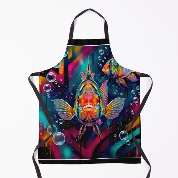 Item preview, Mikrogeophagus Ramirezi fish: Graffiti and Post-Expressionism #7 designed and sold by Helios Be. Lavsh.