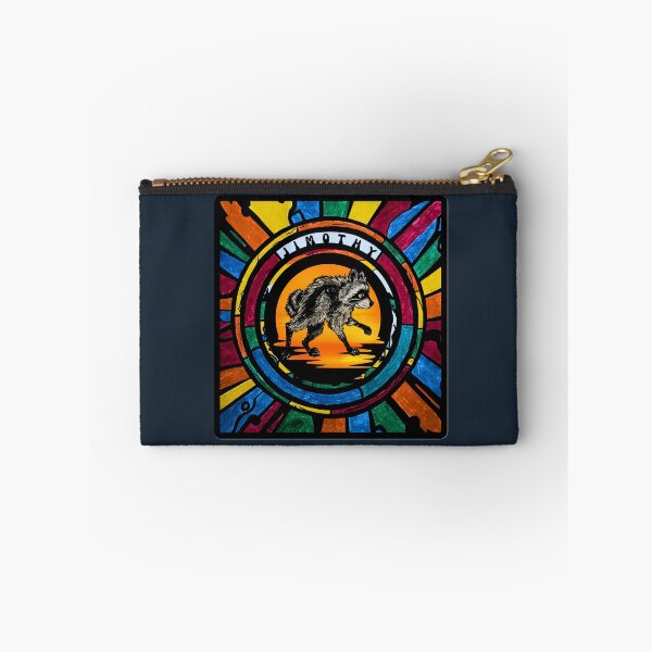 Item preview, Stained Glass Jimothy Raccoon Mixed Media designed and sold by ArtistsAtticWI.