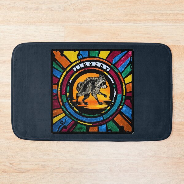 Item preview, Stained Glass Jimothy Raccoon Mixed Media designed and sold by ArtistsAtticWI.
