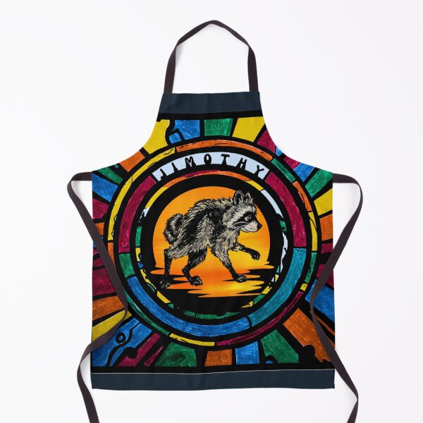 Item preview, Stained Glass Jimothy Raccoon Mixed Media designed and sold by ArtistsAtticWI.