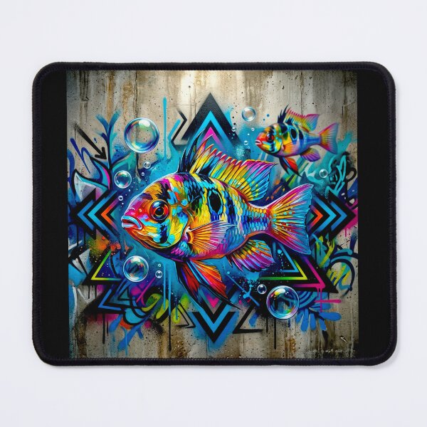 Item preview, Mikrogeophagus Ramirezi fish: Graffiti and Post-Expressionism #8 designed and sold by Helios Be. Lavsh.