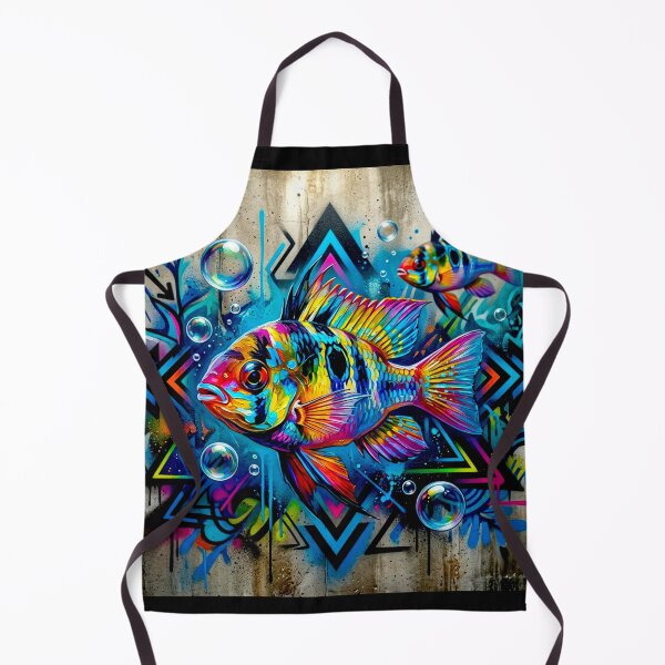Item preview, Mikrogeophagus Ramirezi fish: Graffiti and Post-Expressionism #8 designed and sold by Helios Be. Lavsh.