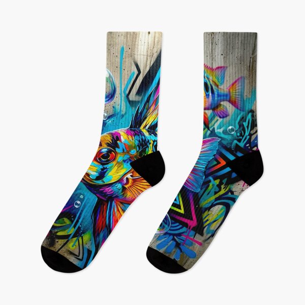 Item preview, Mikrogeophagus Ramirezi fish: Graffiti and Post-Expressionism #8 designed and sold by Helios Be. Lavsh.