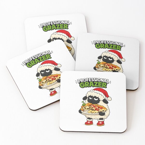 Item preview, Professional grazer, sheep eating Christmas buffet designed and sold by BritishDelights.