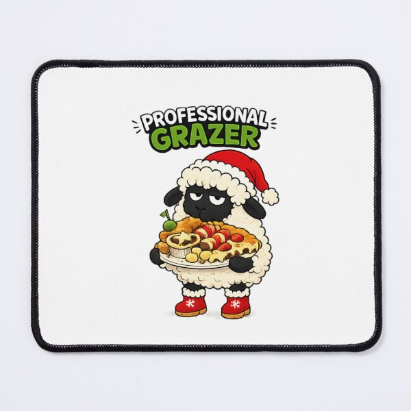 Item preview, Professional grazer, sheep eating Christmas buffet designed and sold by BritishDelights.