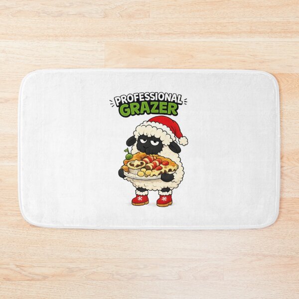 Item preview, Professional grazer, sheep eating Christmas buffet designed and sold by BritishDelights.