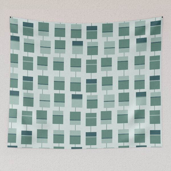 Item preview, Retro Green Rectangles designed and sold by PSCSCo.
