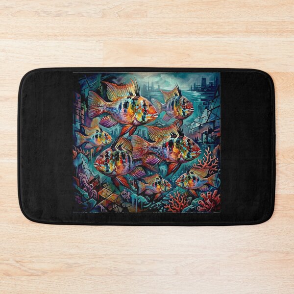 Item preview, Mikrogeophagus Ramirezi fish: Graffiti and Post-Expressionism #9 designed and sold by Helios Be. Lavsh.