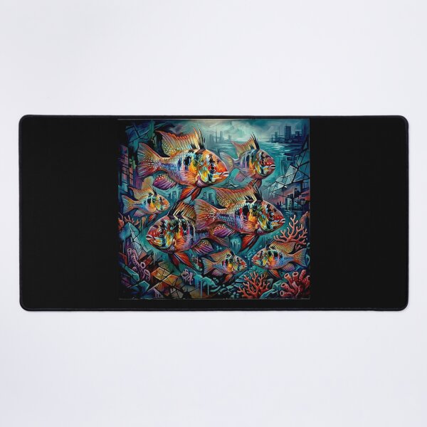 Item preview, Mikrogeophagus Ramirezi fish: Graffiti and Post-Expressionism #9 designed and sold by Helios Be. Lavsh.