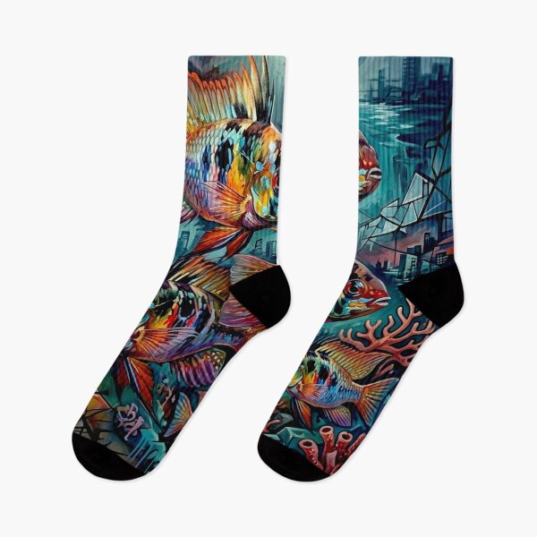 Item preview, Mikrogeophagus Ramirezi fish: Graffiti and Post-Expressionism #9 designed and sold by Helios Be. Lavsh.