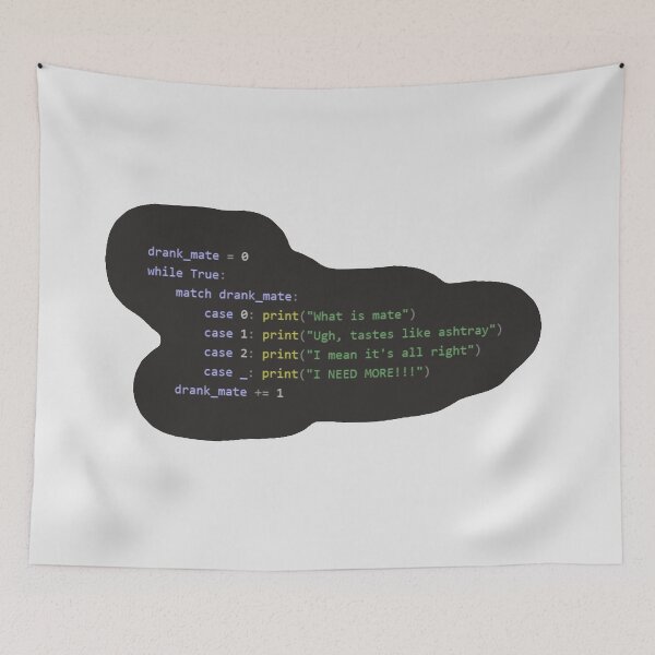 Item preview, Mate consumption (dark mode version) designed and sold by Robs-IT-Ecke.