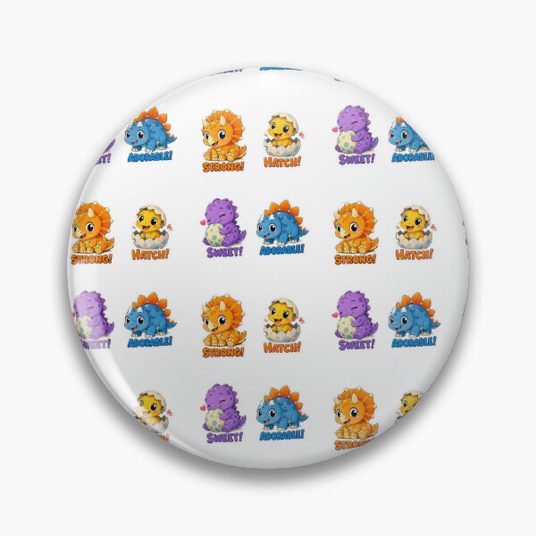 Artikelvorschau, Niedliches Baby-Dinosaurier-Aufkleber-Set entworfen und verkauft von Al-Ziyyel Studio✨.