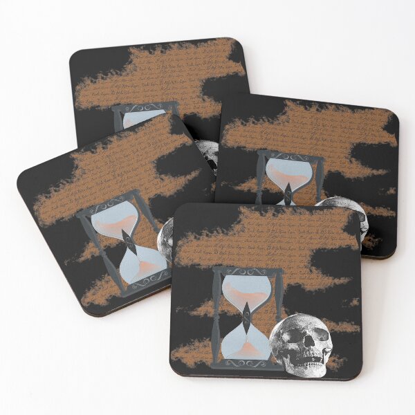 Item preview, Hourglass design with skull photo, baroque motif everyday life, transience designed and sold by Kirei-Lily.