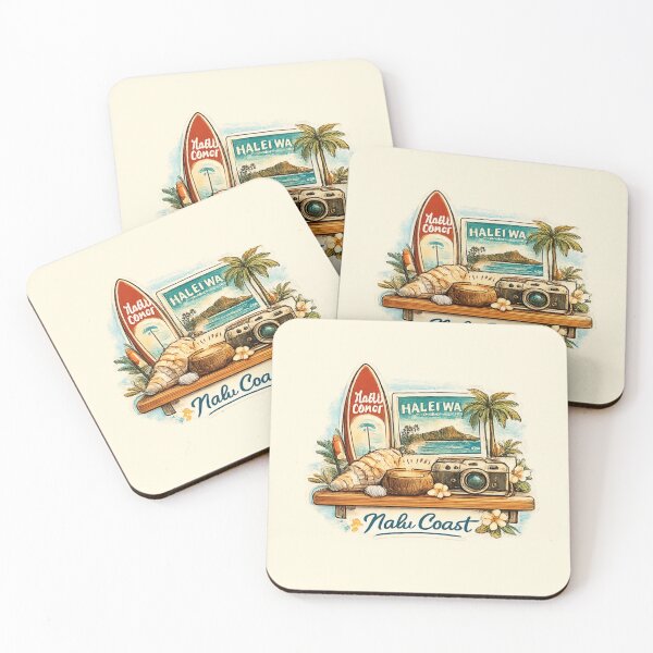 Item preview, Nalu Coast Vintage Surf Shop | Retro Hawaii Beach Design  designed and sold by Nalu Coast.