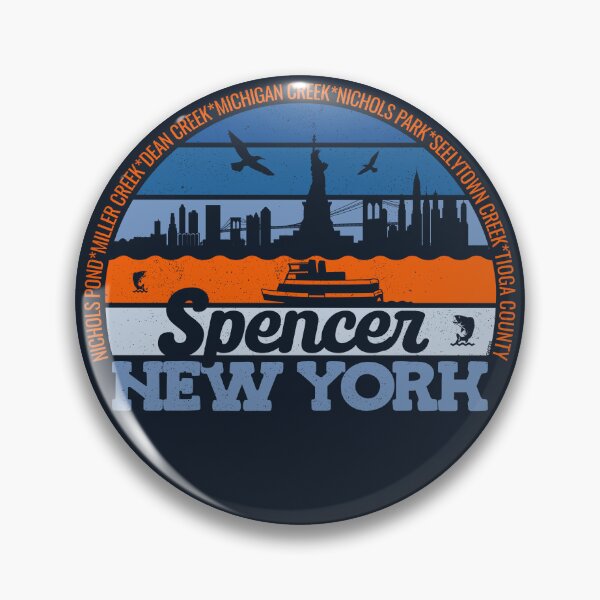 Item preview, Spencer New York Sunset Retro Vintage Local Pride Logo designed and sold by CRHPOD20.