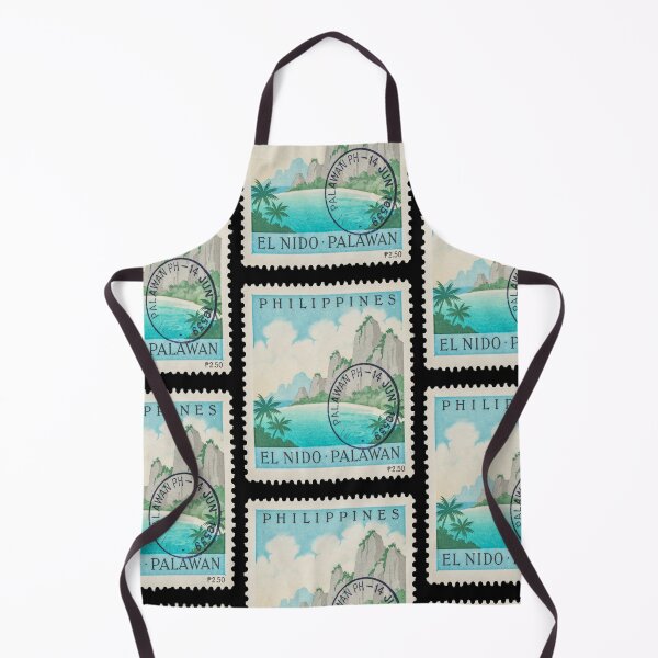 Item preview, Palawan Philippines El Nido Karst Lagoon Stamp Sticker designed and sold by stickercuffs.