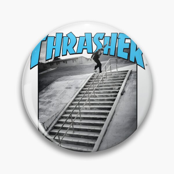 Item preview, Thrasher Skateboard Magazine Original Custom Vintage Poster Wall Art designed and sold by Cool Robot Bro..