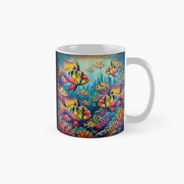 Item preview, Mikrogeophagus Ramirezi fish: Graffiti and Post-Expressionism #10 designed and sold by Helios Be. Lavsh.